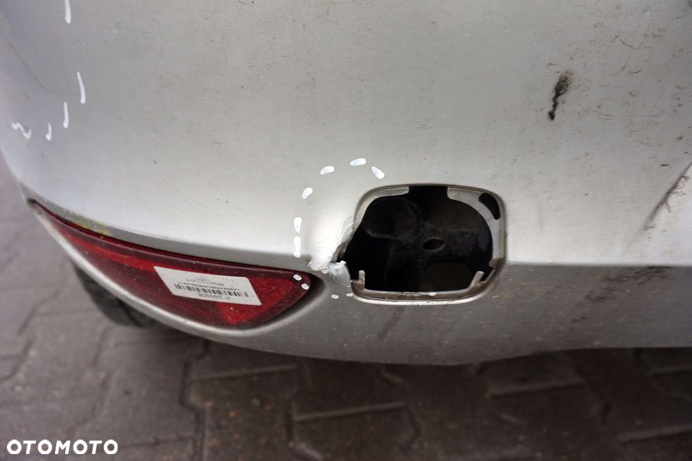 ZDERZAK TYLNY CLIO III PH2 LIFT 5D HB TED69  SREBRNY RENAULT 2009-2012 - 5