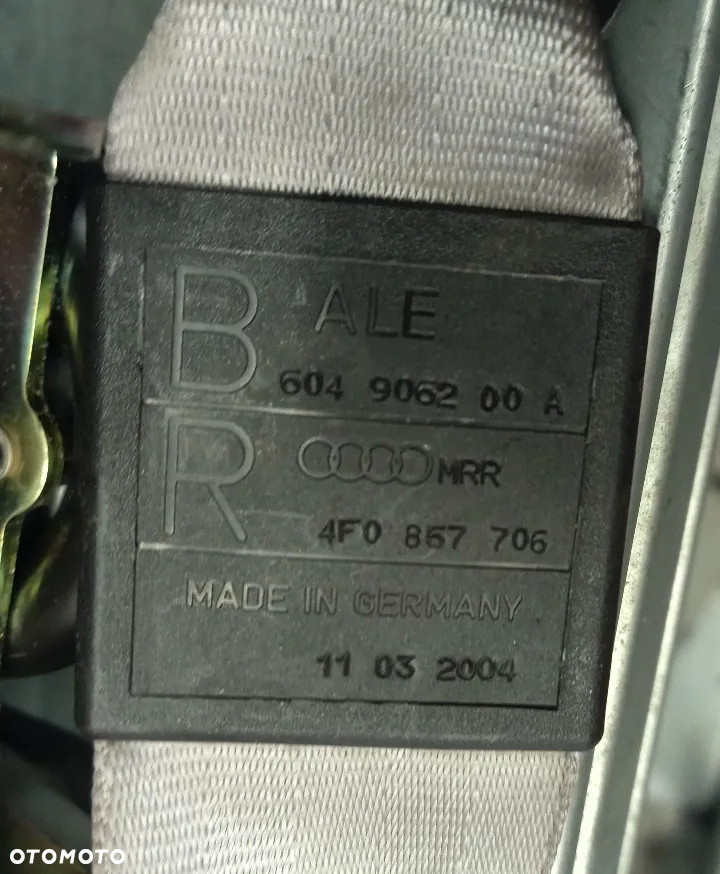 Audi A6 C6 pas bezpieczeństwa przód przedni prawy lewy - 2
