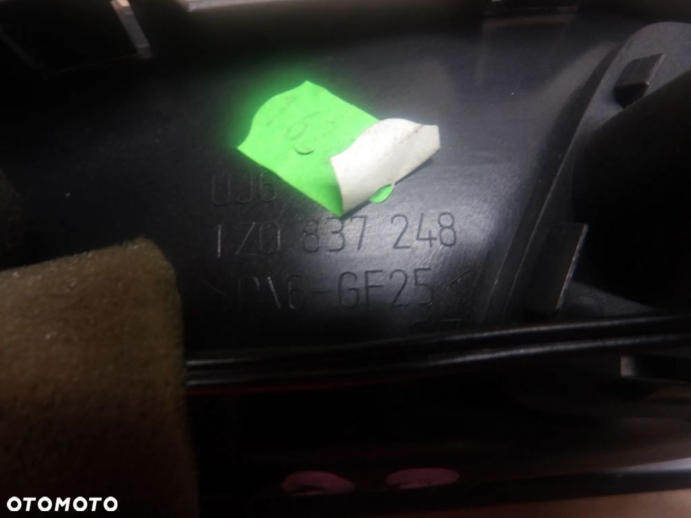 SKODA OCTAVIA II LIFT KOMBI 1.6TDI WEWNĘTRZNA KLAMKLA DRZWI PRAWY LEWY PRZÓD TYŁ 1Z0837248 - 9