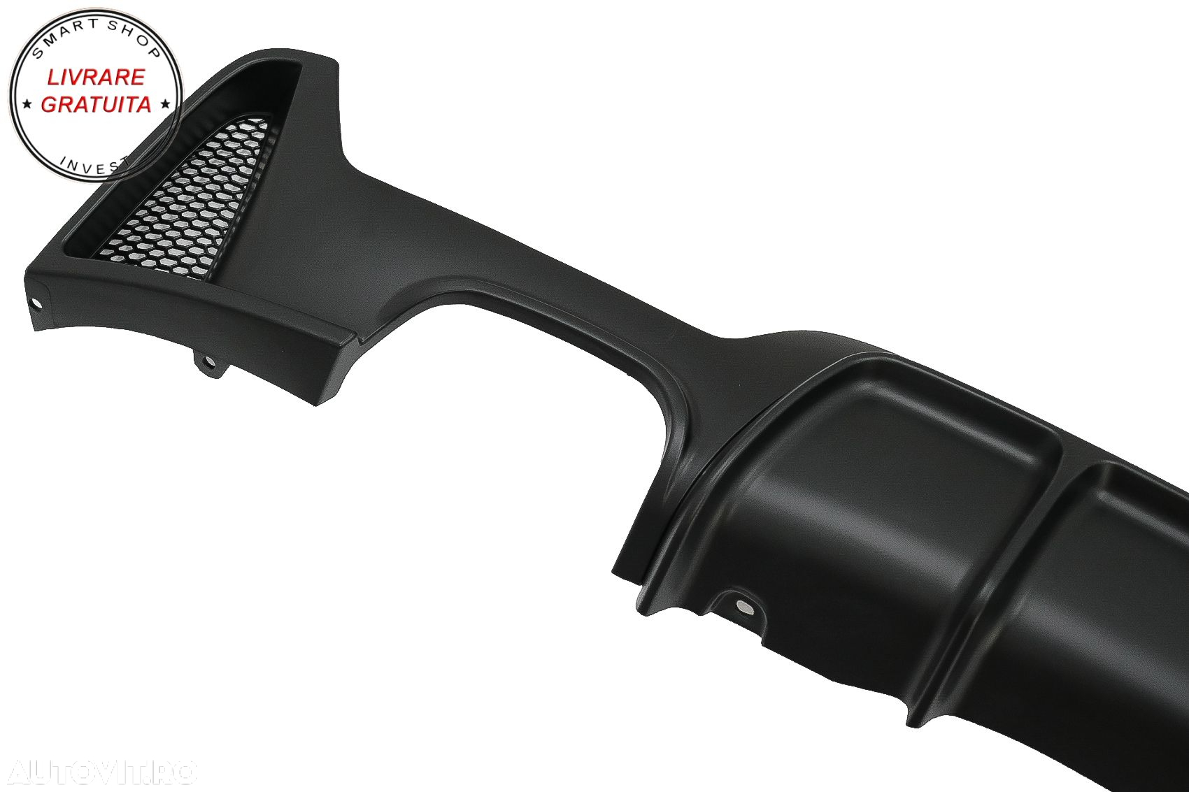 Difuzor Bara Spate cu o Evacuare Dubla BMW Seria 4 F32 F33 F36 (2013-2019) Negru M- livrare gratuita - 4