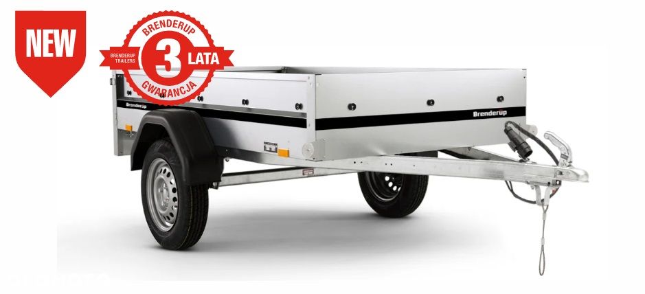 Brenderup Przyczepa BRENDERUP 1203 750kg, wym. 204x116cm, lekka towarowa! - 6