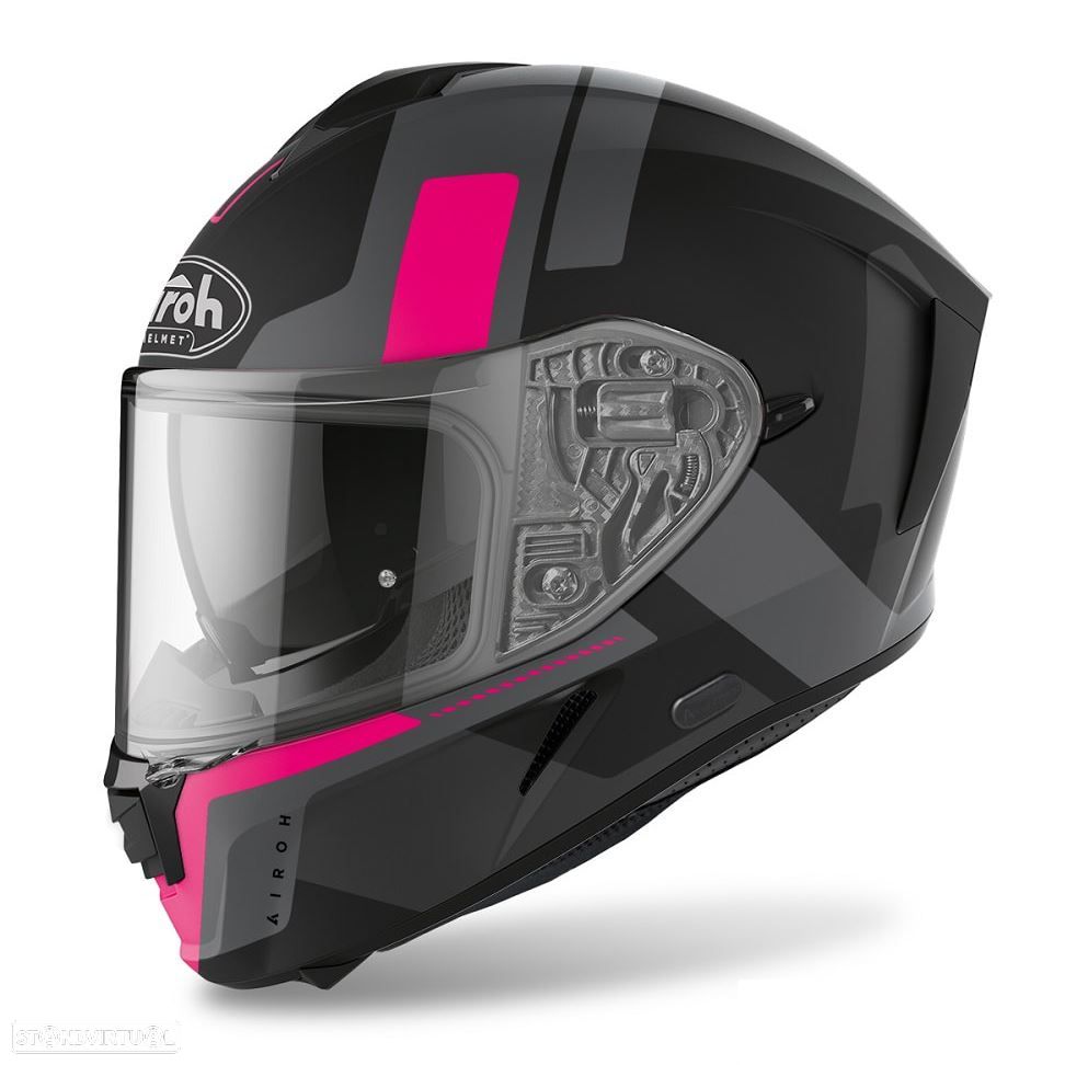 capacete spark shogun rosa matt airoh - 1