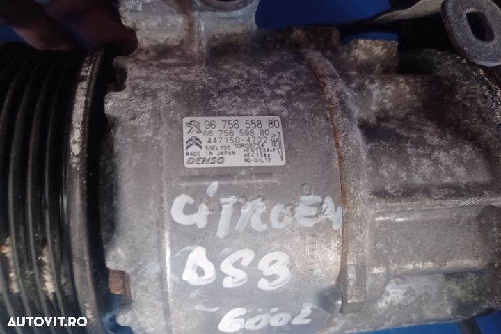 Compresor AC 9675655880 9675659880 447154722 Citroen DS3 1 [2010 - 20 - 10