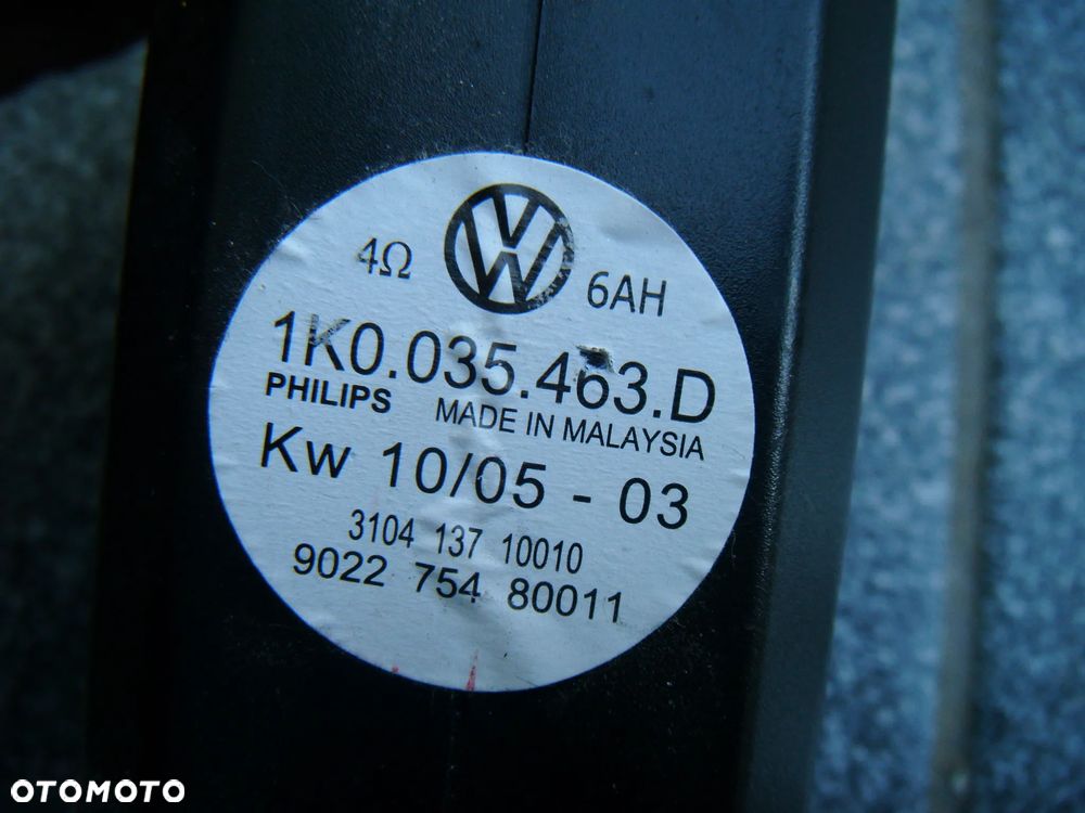 vw jetta III 07r wzmacniacz głośnika przód komplet  1k0035463d - 2