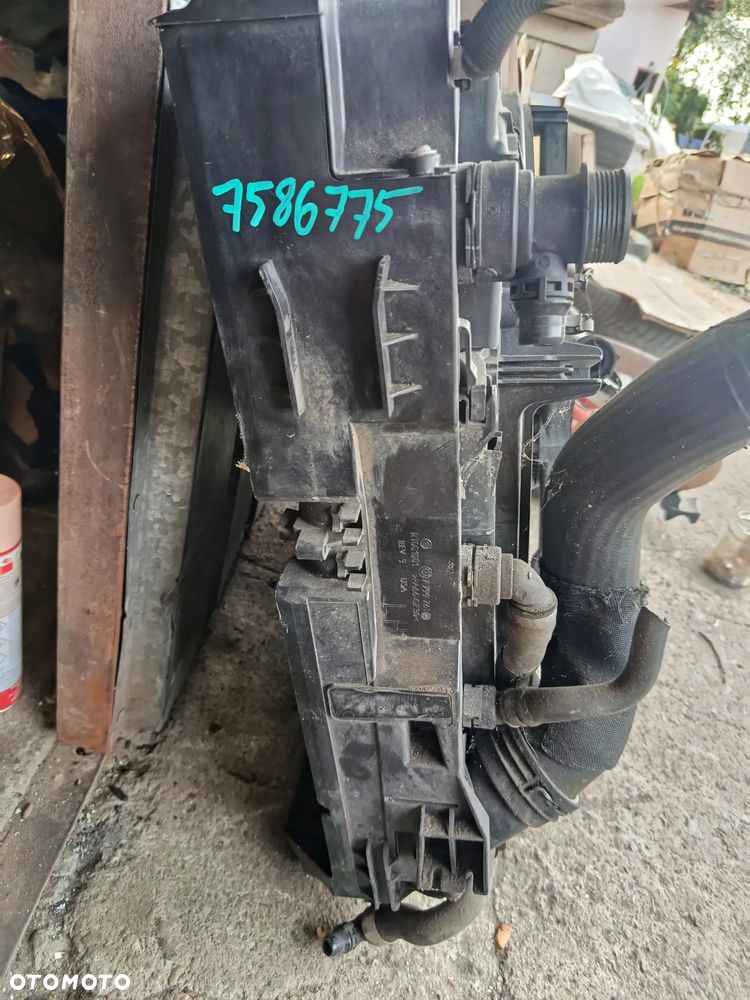 BMW X5 E70  LIFT KOMPLET CHŁODNIC WENTYLATOR 7586775 - 8