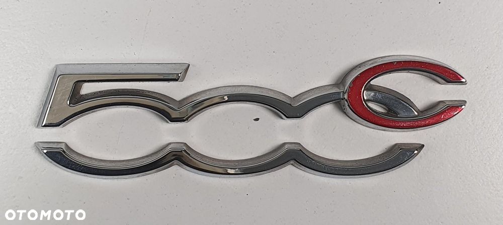 EMBLEMAT NAPIS LOGO FIAT 500 500C - 1