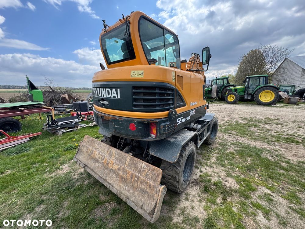 Hyundai Robex 55W-9A Minikoparka Kołowa Super Stan jak Volvo EW60 - 6