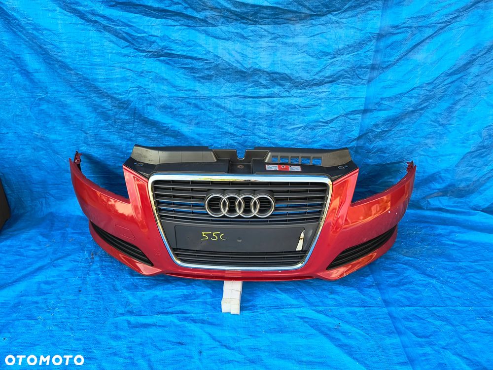 55C Zderzak przód przedni KOMPLETNY AUDI  A3 8P LIFT FL WYSYŁKA - 7