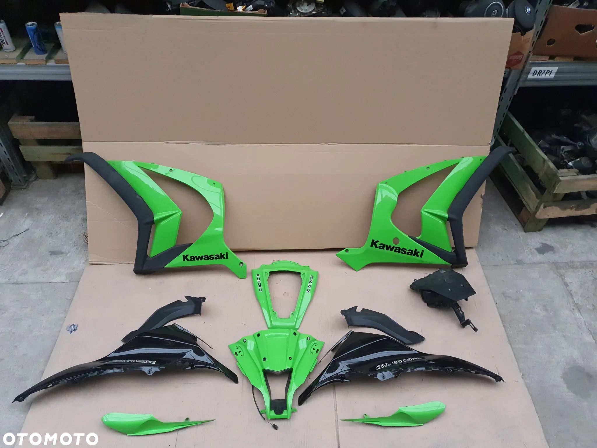 Kawasaki ZX-10R 1000 Ninja (2011 - 2015) KOMPLET OWIEWEK CZASZA BOK  oryginalny! - 1