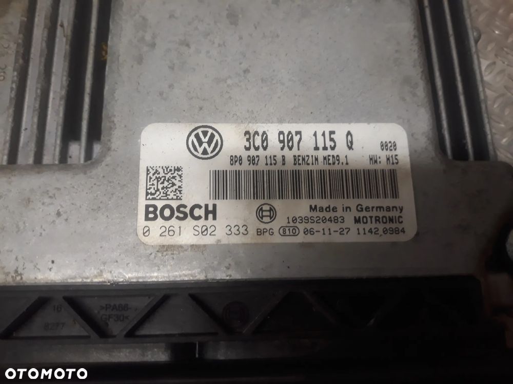 ZESTAW STARTOWY VOLKSWAGEN PASSAT B6 2,0 TFSI  STEROWNIK 3C0907115Q  0261S02333 - 3