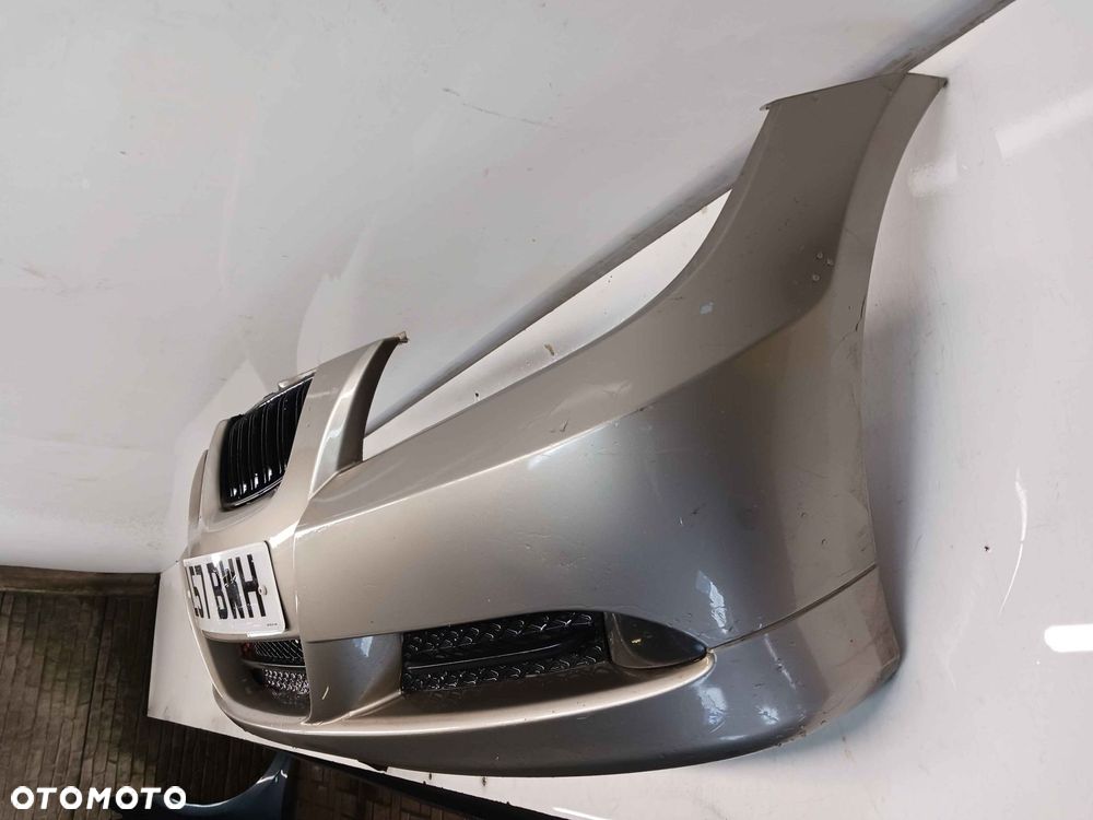 + ZDERZAK PRZÓD PRZEDNI DO BMW E90 E91 PLATINBRONZE ZŁOTY PIASKOWY HALOGENY - 3
