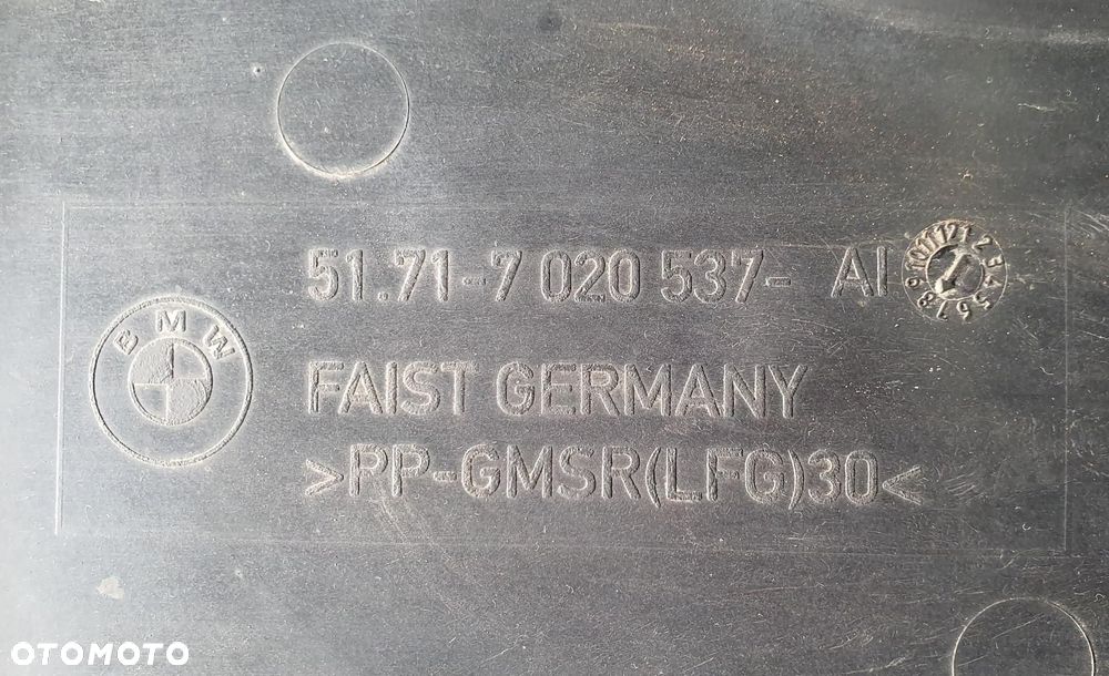 OSŁONA PODWOZIA LEWY TYŁ BMW 7 E65 7020537 - 2