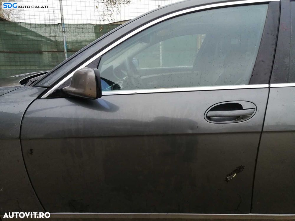 Maner Exterior Deschidere Actionare de pe Usa Portiera Stanga Fata BMW Seria 7 E65 E66 730 Facelift 2001 - 2008 Culoare A36/7 Titangrau II Metallic - 1