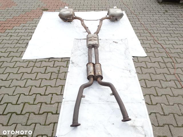 BMW 6 E63 645i 545i N62 V8 Tłumik Wydech Komplet Środkowy Końcowy Oryginał 7526182 7526175, 2 x 7505795 Tłumnik Układ Wydechowy - 3