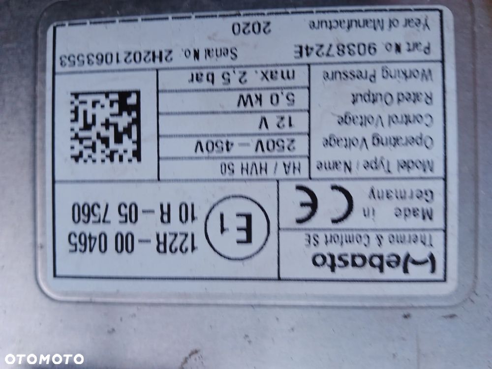 MODUŁ GRZEWCZY WEBASTO VOLVO VOLVO V60 XC60 31418830 - 4