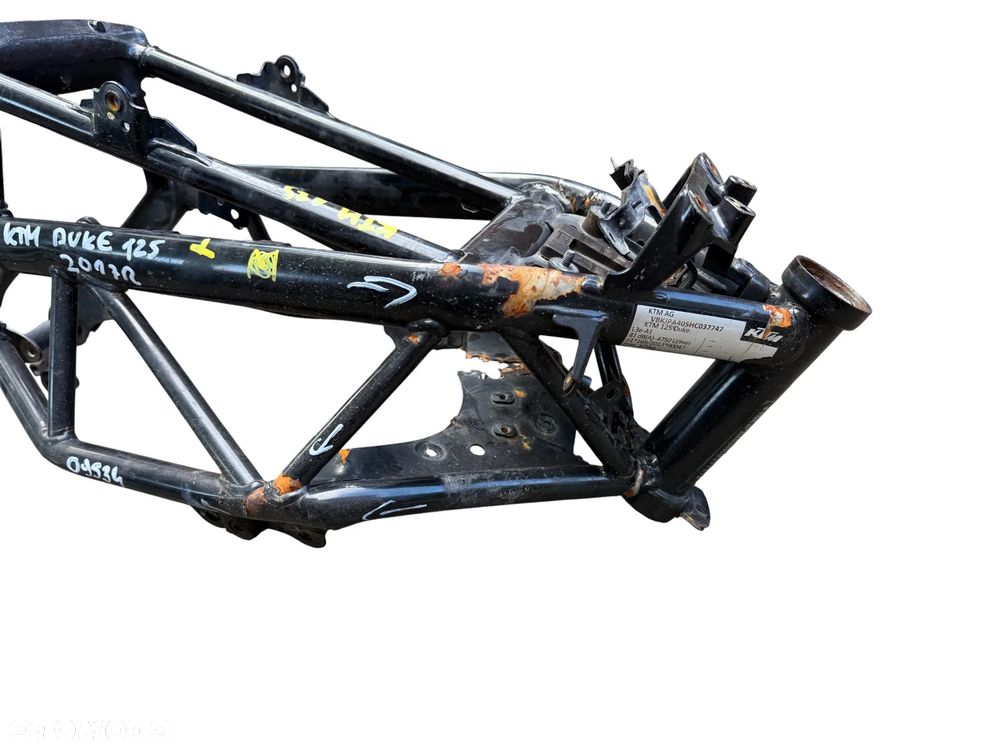 Rama +dokumenty KTM Duke 125  2017Rok - 2