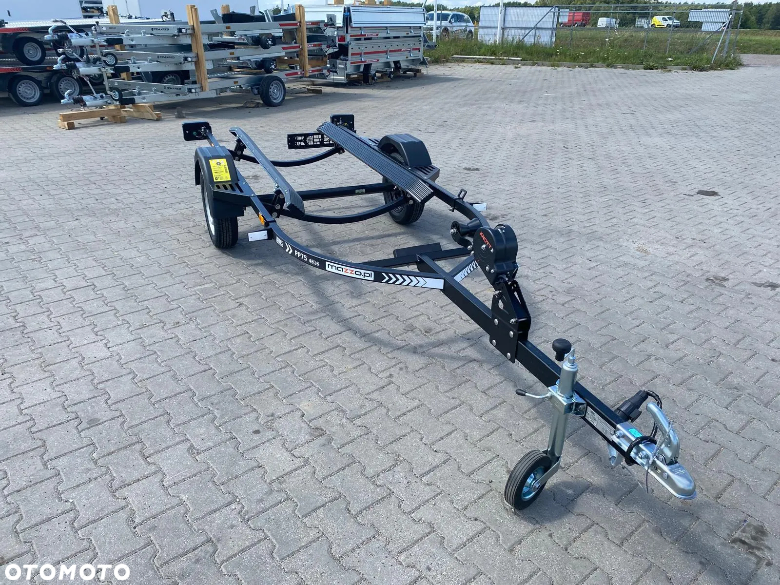 Lorries Przyczepka pod skuter wodny do 3,7 m DMC750kg LAMPY LED lakierowana z płozami, wodoodporne łożyska - 18