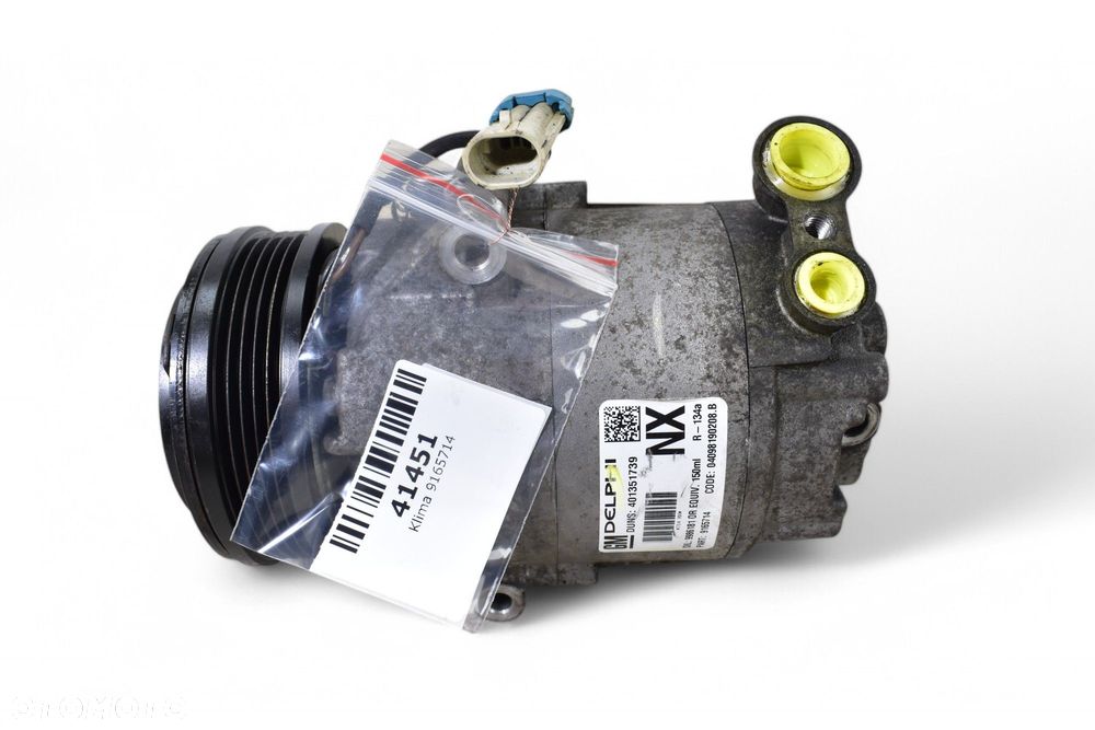 Sprężarka Klimatyzacji OPEL ASTRA G H CORSA C 1.4 1.6 1.8 16V 9165714 - 2