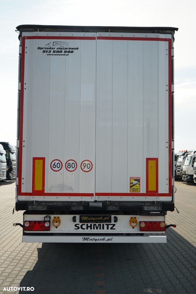Schmitz Cargobull CARGOBULL / CORTINĂ / STANDARD / AXĂ RIDICATĂ / ACOPERIȘ RIDICAT / COȘ PENTRU PALEȚI / - 6