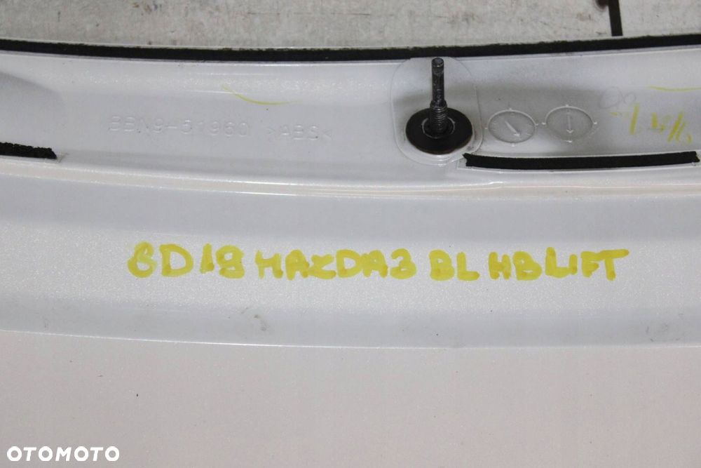 MAZDA 3 II BL 2013R LOTKA SPOILER KLAPY BAGAŻNIKA TYŁ 34K - 14