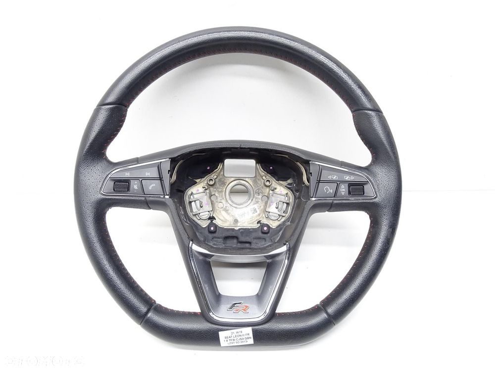 KIEROWNICA SKÓRA MULTI MULTIFUNKCJA ŚCIĘTA 5F0419091M SEAT LEON III FR - 1