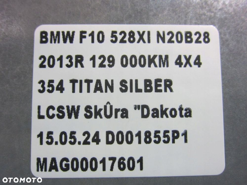 BMW 5 F10 WZMACNIACZ HIFI 65129266355 65129312592 65129239388 9266355 - 8