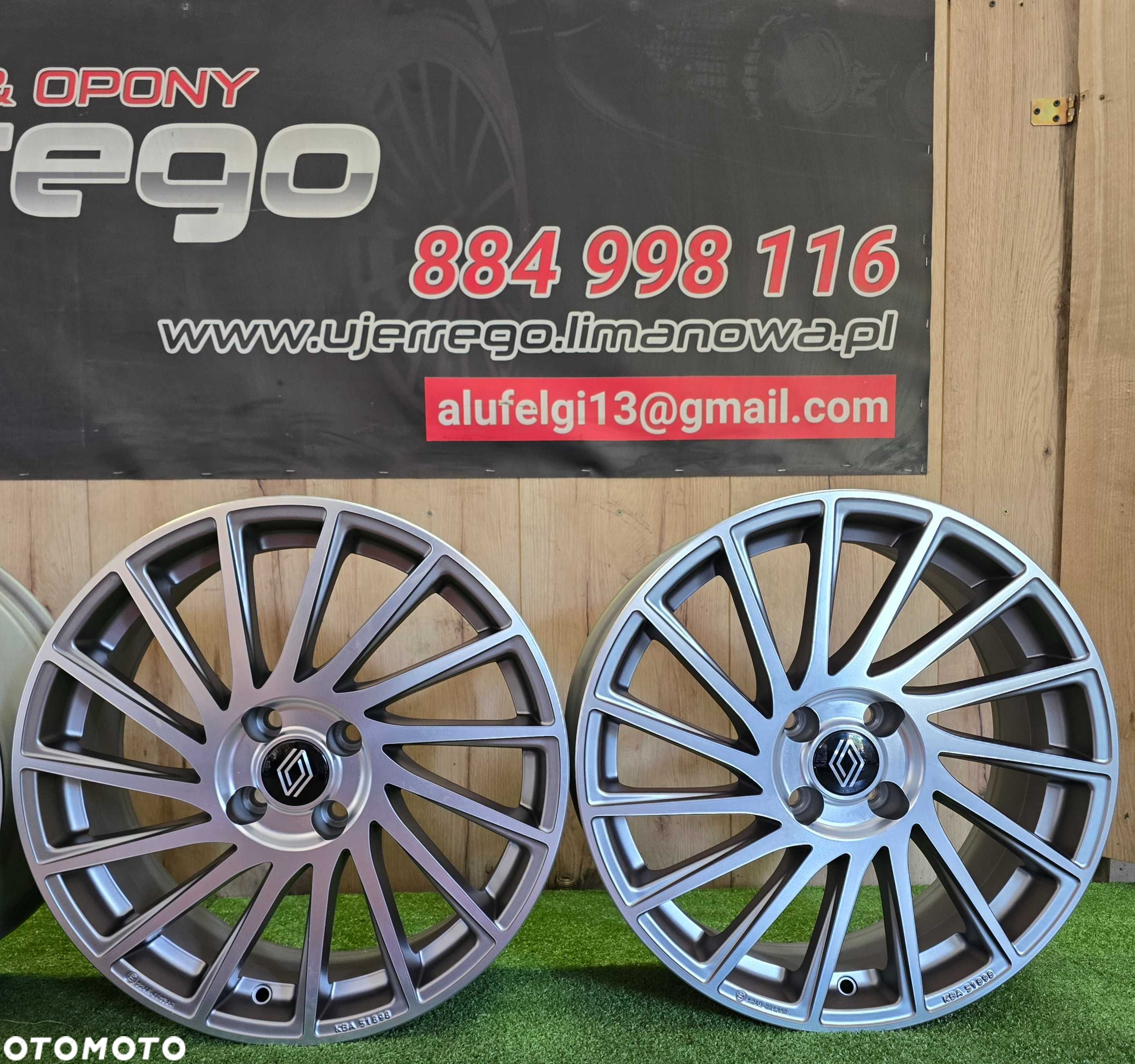NOWE ALUFELGI RENAULT 17x4x100 - Captur,Clio,Scenic,Twingo,Wind,ZOE - 6