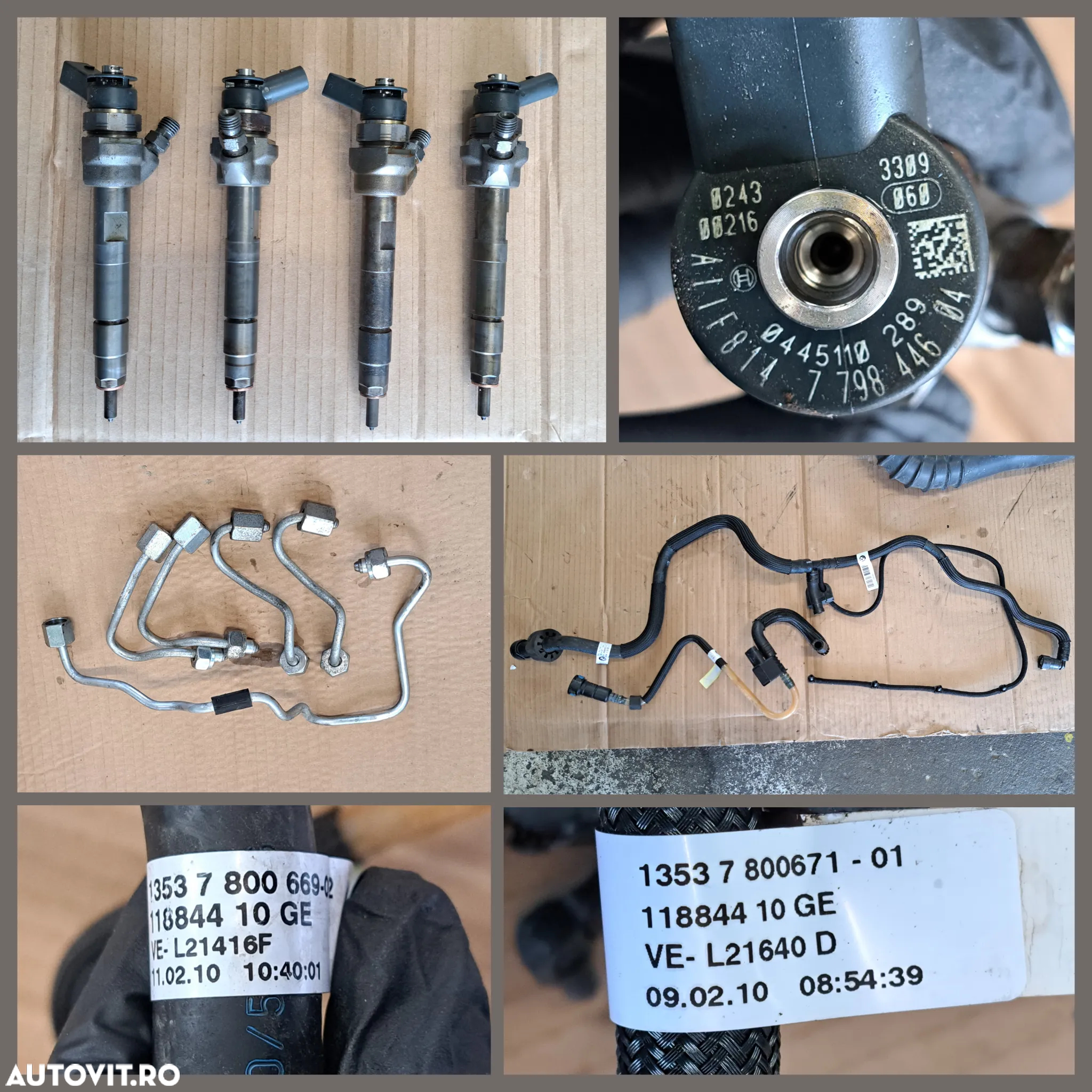 Anexe motor N47 Bmw 318d E90 LCI 2010 injector rampa injectoare pompa inalta presiune turbina actuator turbo alternator electromotor kit ambreiaj compresor clima galerie admisie EGR bmw 143cp 116cp - 2