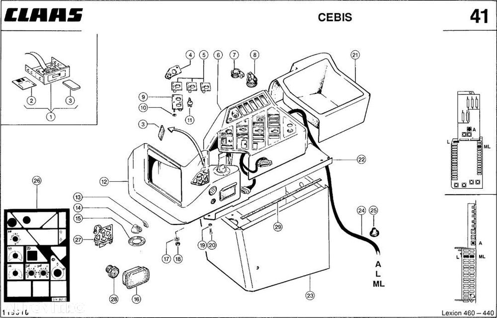 Claas monitor CEBIS Lexion - 1