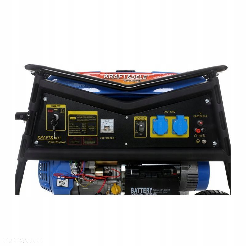 AGREGAT PRĄDOTWÓRCZY GENERATOR PRĄDU 5000W 7KM KD145 JEDNOFAZOWY PRZENOŚNY - 11