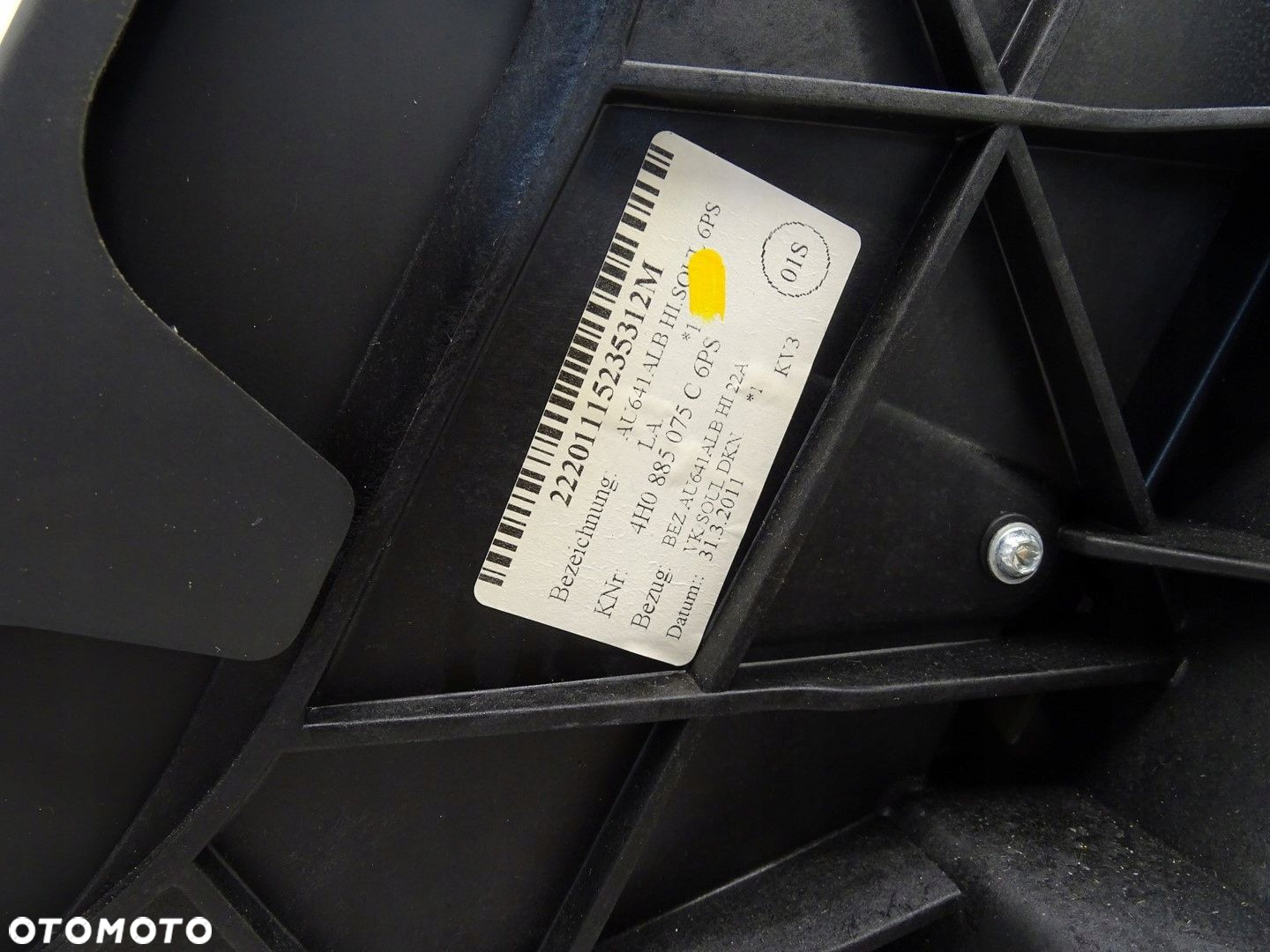 PODŁOKIETNIK  SCHOWEK ŚRODKOWY KANAPY TYŁ TYLNEJ AUDI A8 D4 4H0885075C - 8