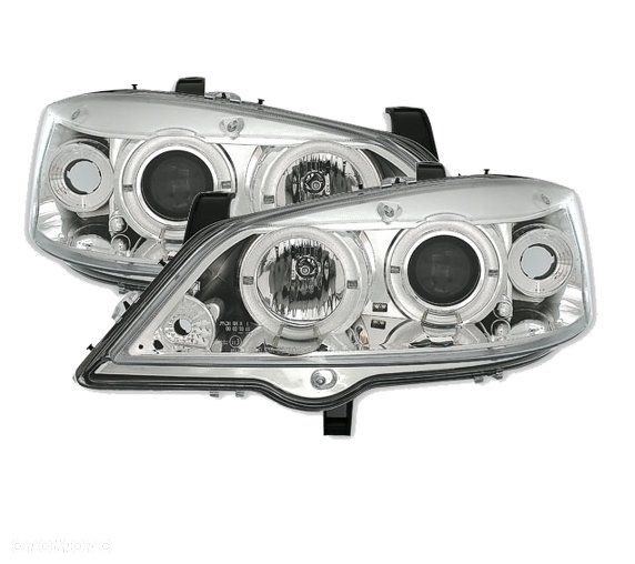 Reflektory Lampy OPEL ASTRA G II 2 SOCZEWKA CHROM - 3