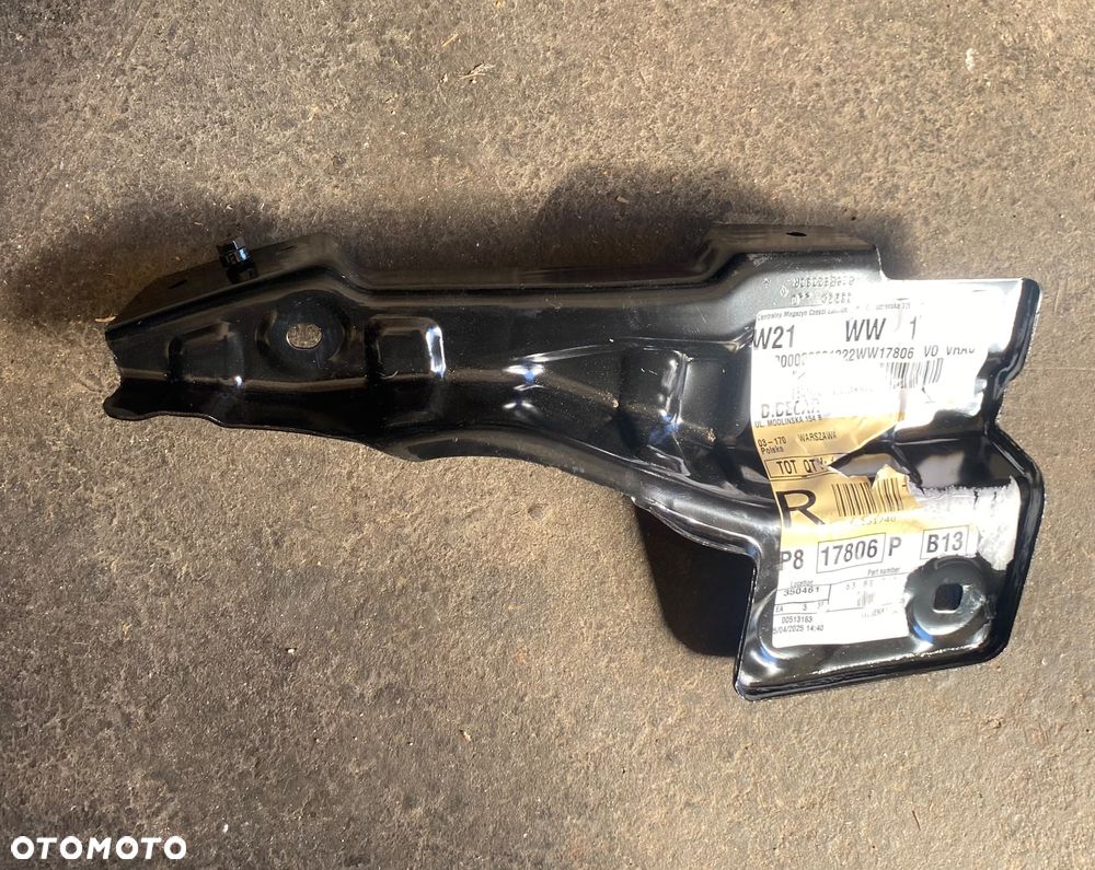 DACIA DUSTER 3 III Nowy WSPORNIK MOCOWANIE OSŁONA BŁOTNIKA NA FARTUCH LEWY PRZÓD PRZEDNI 638E92393R fartuch lewy wspornik fartucha 638E96149R - 1