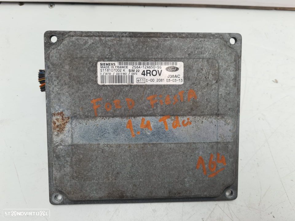 CENTRALINA SIEMENS ORIGINAL S118107002K 2S6A12A650SG 4ROV FORD FIESTA 1.4 TDCI - 2
