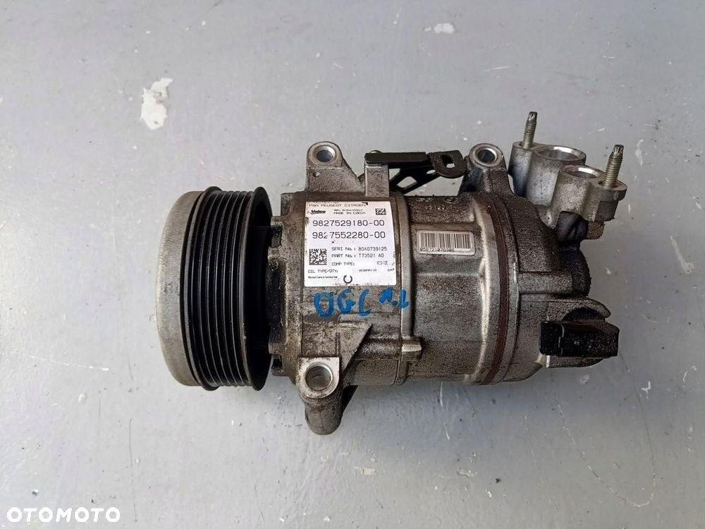 opel grandland x 17r- 1.2 thp kompresor klimatyzacji 9827529180 9827552280 - 1