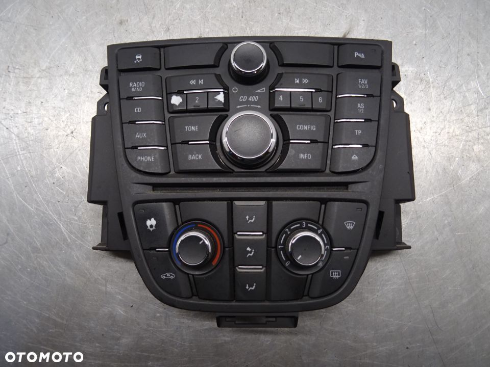 OPEL ASTRA IV J KOMBI 09-12 1.7 CDTI PANEL STEROWANIA RADIA KLIMATYZACJI 13346092 - 1