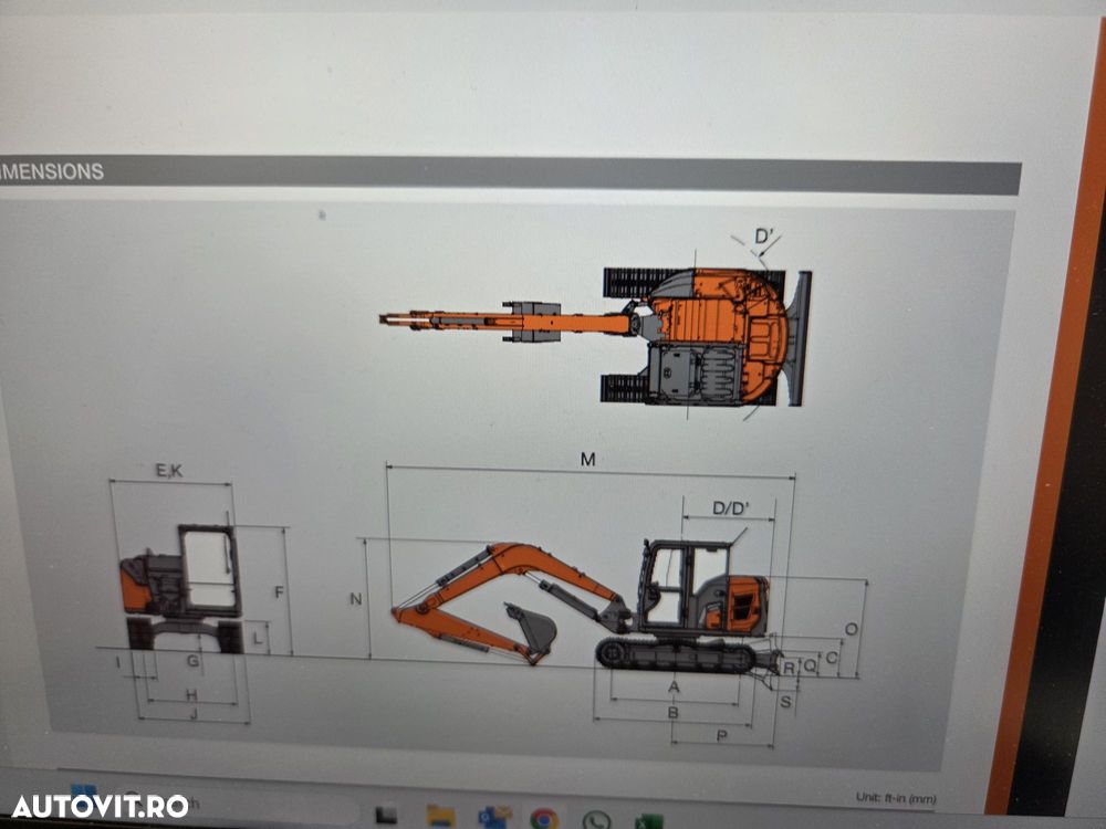 Hitachi ZX85, 8.5t,, 2021, 2.429h, lama,  CUPLA RAPIDA HIDRAULICA+ 3 CUPE NOI, instalatie picon, a doua inst. hidraulica, SENILE CAUCIUC NOI, protectie cabina, posibilitate leasing 4 ani-PROMOTIE 59.900 EUR+TVA - 31