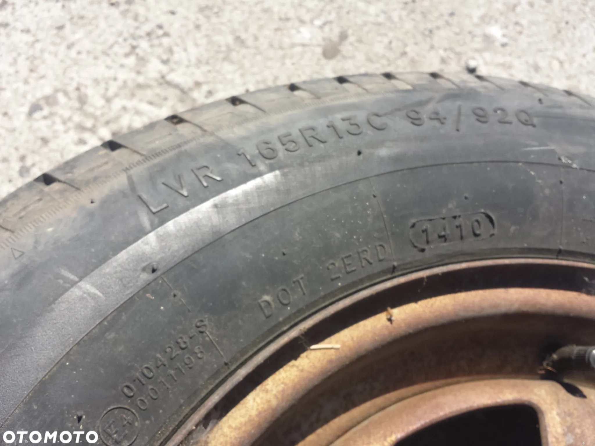 13” - WZMACNIANA opona do przyczepy - 165/80  r13 _ "C" - Letnia FEDERAL - stan BDB - GWARANCJA ! + Możliwy MONTAŻ !! jako kolo zapasowe do BUS-a - 4