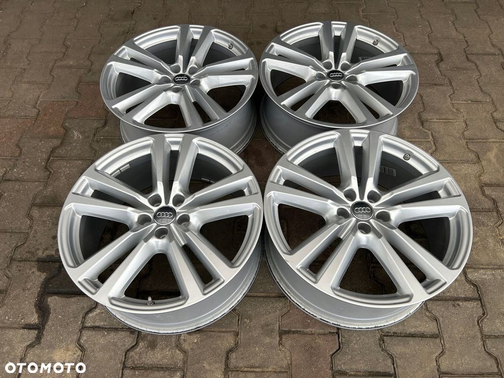KOMPLET FELG FELGI ALU AUDI Q7 4M0 20 5X112 ET28 ORYGINALNE TPMS CZUJNIKI - 3