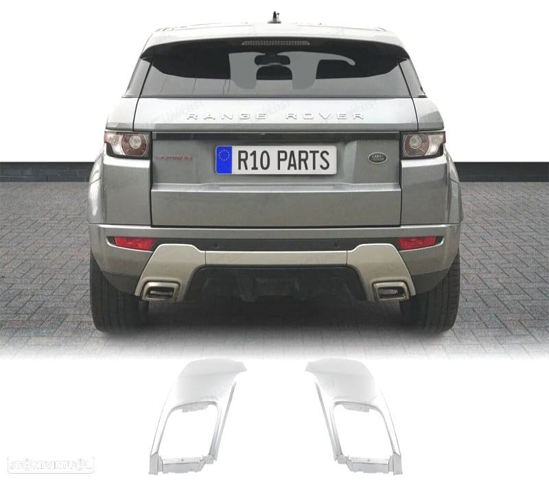 EMBELEZADOR DE ESCAPE RANGE ROVER 10-16 LOOK DYNAMIC PRATEADO - 1