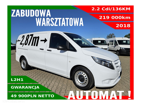 Mercedes-Benz vito L2H1 *49900zł NETTO* Zabudowa warsztatowa 2.2Cdi/136KM