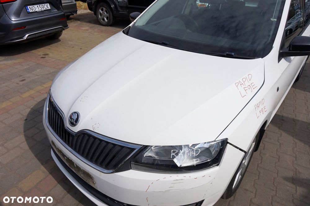 MASKA ZDERZAK BŁOTNIKI LAMPY RAPID NH3 LF9E  SKODA 2012-2019 BIAŁY PRZÓD KOMPLETNY - 3