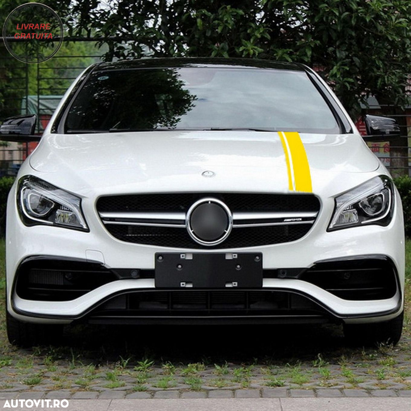 Set Stickere Galben Mat MERCEDES CLA W117 C117 X117 (2013-2016) A Class W176 (2012- livrare gratuita - 7