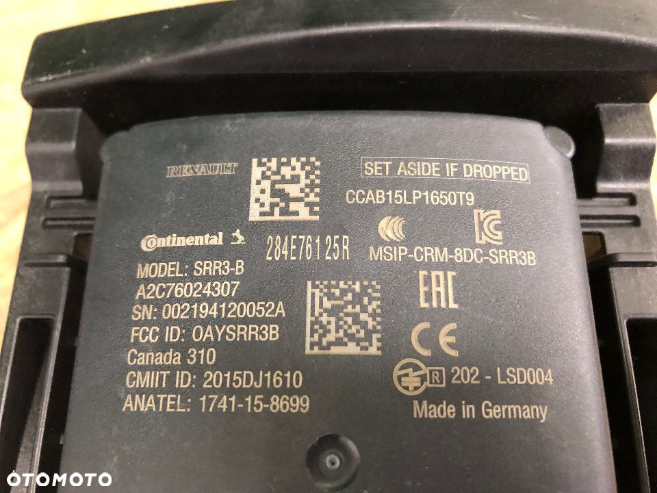 RENAULT CLIO V TALISMAN LIFT MEGANE IV LIFT CZUJNIK SENSOR RADAR 284E76125R 284S48158R 284S42557R - 2