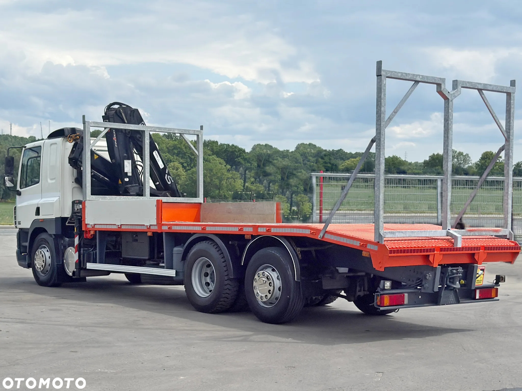 DAF CF 85.380 * LAWETA 7,20 m + HIAB 144 B-2 DUO * STAN BDB - 6