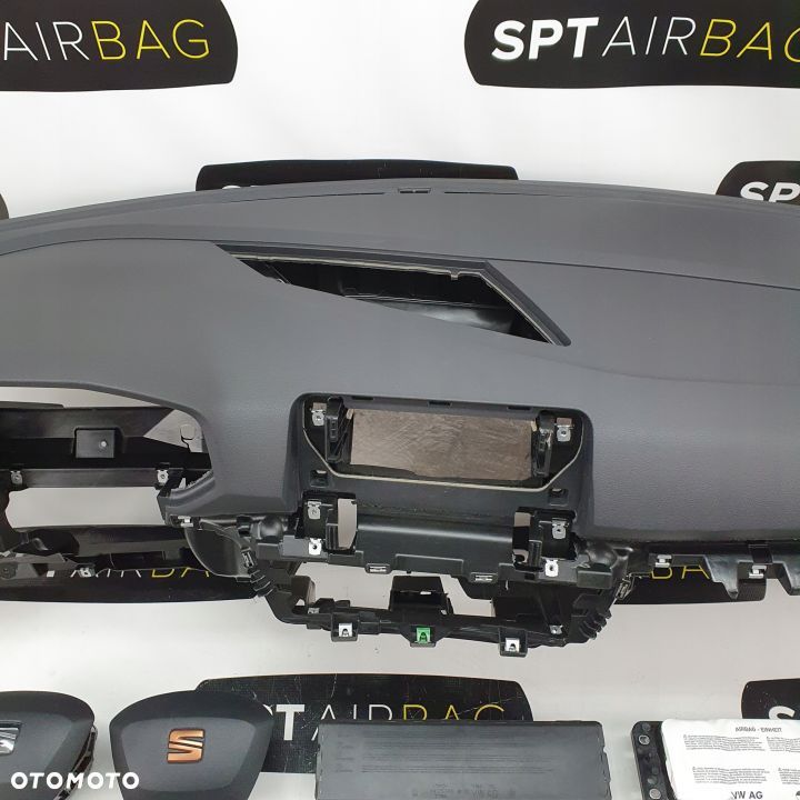 SEAT TARRACO DESKA ROZDZIELCZA KONSOLA KOKPIT PULPIT PODUSZKI AIRBAG AIR BAG PASY KIT SET - 3