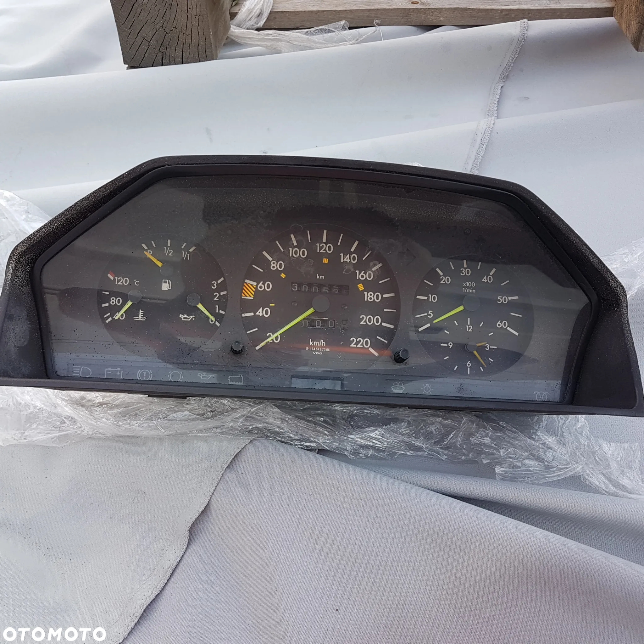 licznik obrotomierz zegary wskażnik paliwa zegarek mercedes benz w124 124 oryginał benzyna 1245427469 diesel 1245427006 - 10