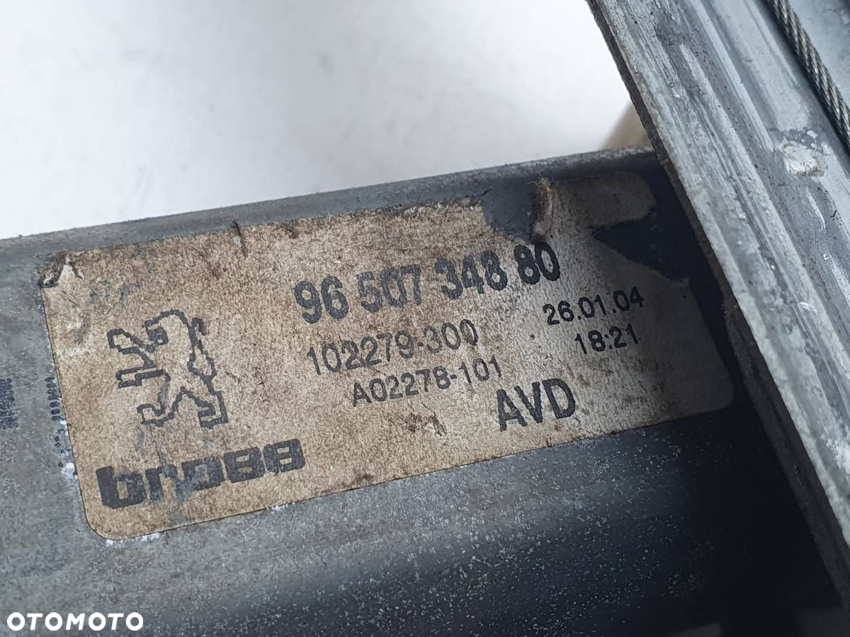 PODNOŚNIK SZYBY PRZÓD PRZEDNI PRAWY PEUGEOT 607 9650734880 - 7