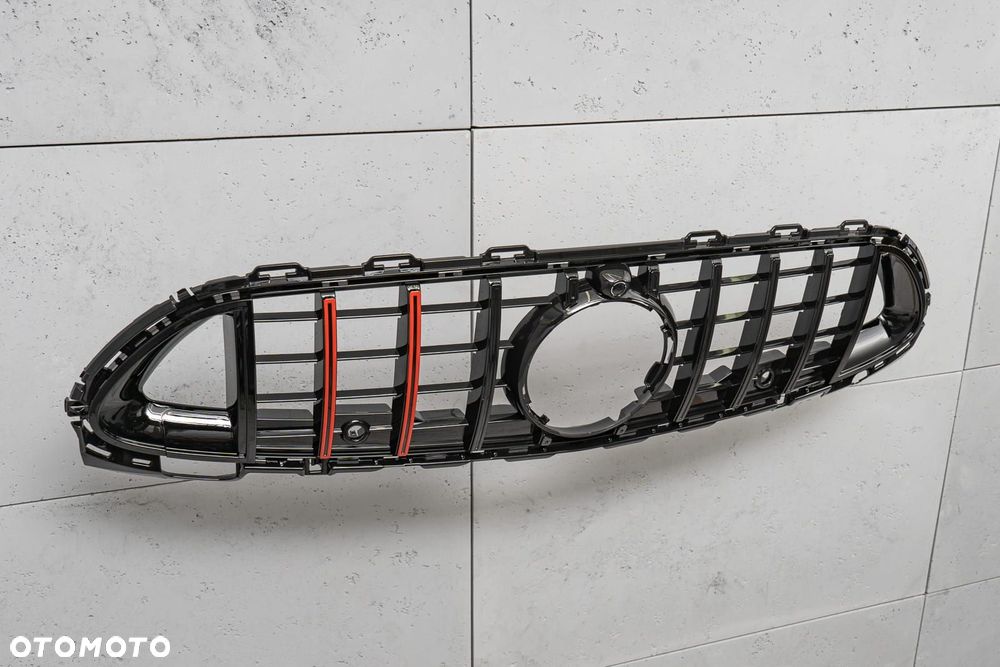 mercedes c-class w206 2021-25 grill panamericana gt brabus czarny z ka - 8