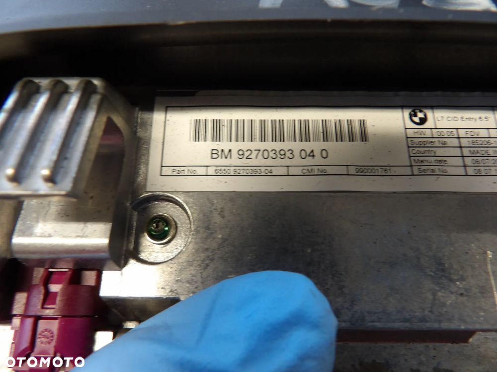 BMW - F30 - EKRAN , MONITOR NAWIGACJI CIC - 9270393 - 2